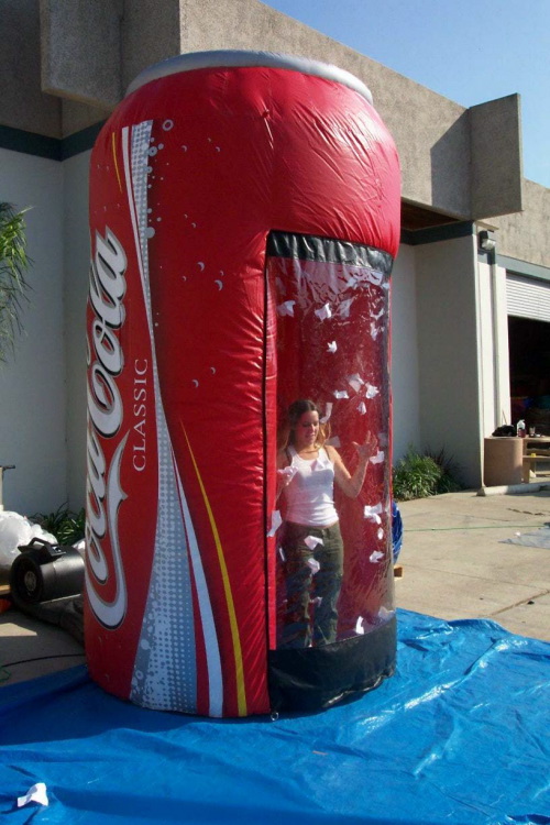 Miscellaneous Inflatables coke can money booth